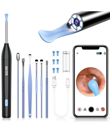 BAFOME Ear Wax Removal Tool Kit Earwax Removal Kit Ear Cleaning Tool with 6 Ear Set and 6 Ear Pick 1920P Ear Cleaner with Camera and Light Ear Camera and Wax Remover for iPhone Ipad & Android