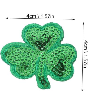 STOBOK 1 Set 20 Pcs Patch St Patricks Day Patches Leaf Embroidered Hot Melt Adhesive Film Clothing - Buy Online on GoSupps.com