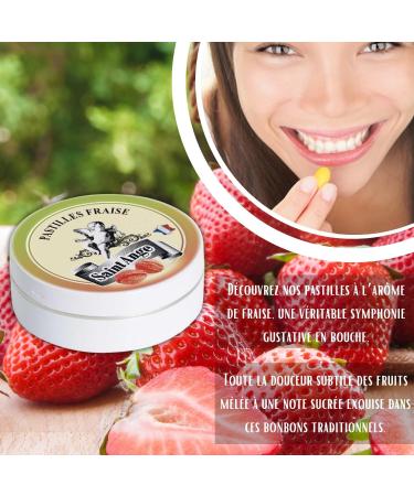 Pastilles Saint-Ange Strawberry | Traditional Sweets 100% French Strawberry - Buy Online on GoSupps.com
