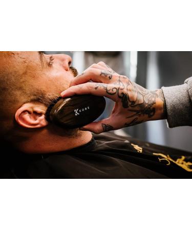 Kobe Palm Men's Military Style Boar Bristle Hair/Beard Brush - Hand-Sized Beard Care Tool for Men - Dark Ash - Buy Online on GoSupps.com