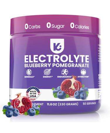 Keppi Keto Electrolytes Powder No Sugar | Zero Carbs | Made in USA | Advanced Hydration  Performance & Recovery | Delicious Blueberry Pomegranate Electrolyte Powder | Mixes Easily No Clumps Blueberry Pomegranate 11.6 Oun...