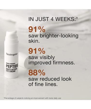 Neutrogena Peptide Multi Action Eye Cream 0.5 oz | Anti-Aging & Hydration - Buy Online on GoSupps.com