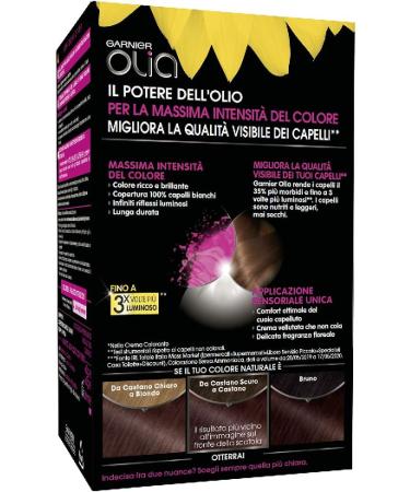 Garnier Olia permanent colouring and bleaching 5.15 Castano Fondente - Buy Online on GoSupps.com