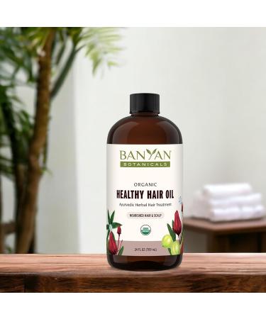 Banyan Botanicals Brahmi Oil – Organic Ayurvedic Massage Oil with Gotu Kola & Bacopa for Focus & Relaxation – 24 oz Non-GMO Sustainably Sourced Abhyanga Oil - Buy Online on GoSupps.com