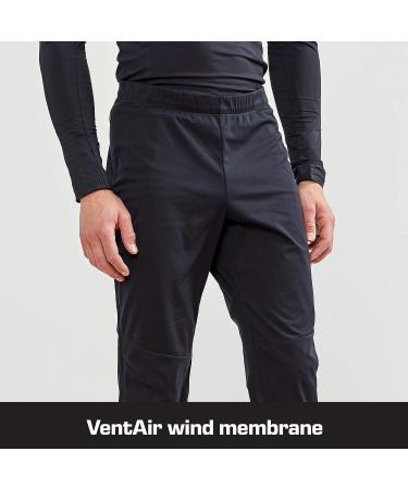 Craft Sportswear Men's Glide FZ Pants - Waterproof Softshell for Fall & Winter Training | X-Large Black - Buy Online on GoSupps.com