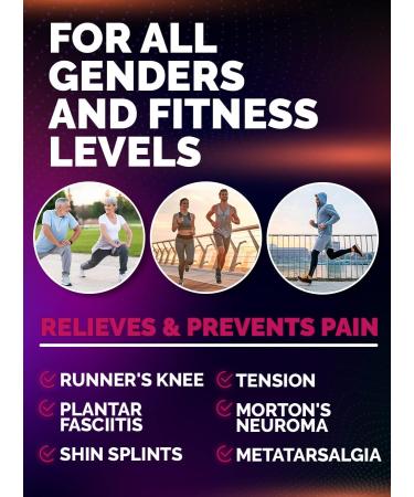 Running Gel Insoles for Men and Women - Shock Absorbing, Reduce Muscle Soreness, Prevent Plantar Fasciitis - Purple M (Men 8.5-9.5) - Buy Online on GoSupps.com