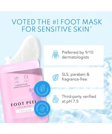 Foot Peel Mask - Exfoliating Foot Masks Moisturising Foot Mask with Vitamin E Foot Peel Mask for Hard Skin Callus and Cracked Heels - Foot Care Foot Mask Peel 1 Foot Pack - Buy Online on GoSupps.com