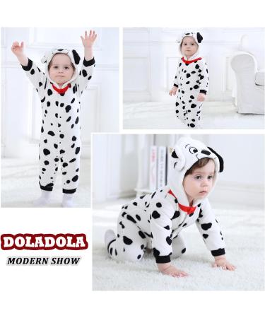 Doladola Dalmatian Baby Romper | Toddler Jumpsuit Newborn Outfit 0-3 Months - Buy Online on GoSupps.com