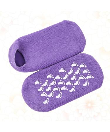 minkissy 1 Pair Gel Spa Socks Moisturizing Socks for Women Cracked Heel Socks Gel Socks Moisturizing Cotton Socks Foot Moisturizing Socks Women Spa Socks Purple Women's Repair Socks Crusty - Buy Online on GoSupps.com