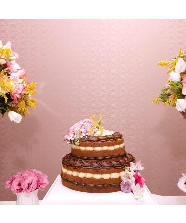 SAVITA 10pcs Acrylic Number Cake Topper with 0-9 Numbers Gold Number Cake Toppers Birthday Cake Toppers Numbers for Party Anniversary Celebration Birthday Wedding Cake Decorations (D20066) - Buy Online on GoSupps.com