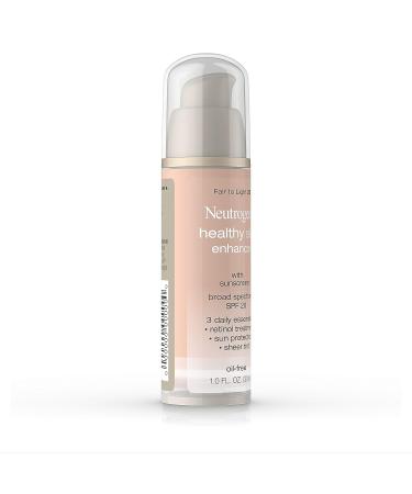 Neutrogena Healthy Skin Enhancer Sheer Face Tint SPF 20 | Retinol Formula for Younger Looking Skin | Non-Comedogenic Daily Enhancer | Fair to Light | 1 fl. oz - Buy Online on GoSupps.com