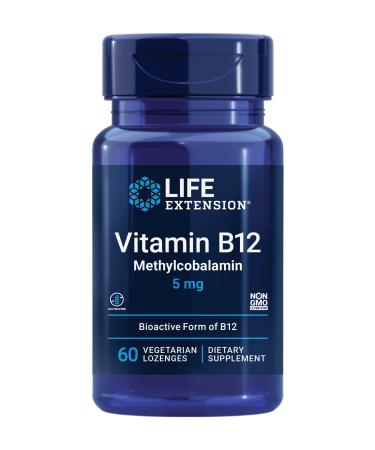 Life Extension Methylcobalamin 5 mg 60 Vegetarian Lozenges