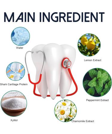 Shark Cartilage Protein Dental Regrowth Drops Shark Cartilage Protein Dental Care Drops Gum Regrowth for Receding Gums Gum Regrowth Treatment Gum Relief Drops Strengthen Gum Attachment (3PCS) - Buy Online on GoSupps.com