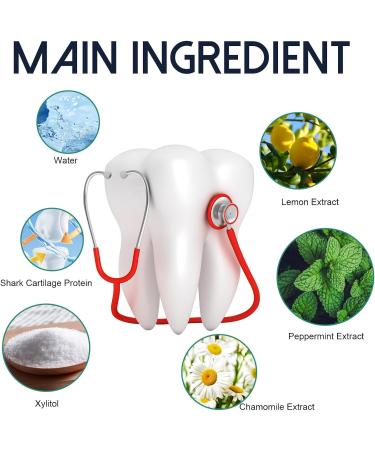 Shark Cartilage Protein Drops for Tooth Growth & Stain Removal - 5PCs | Dental & Oral Recovery - Buy Online on GoSupps.com