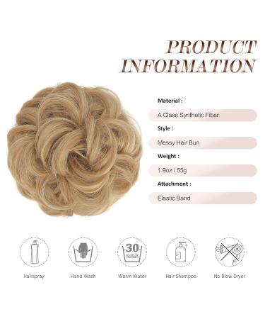 Large Honey Blonde & Platinum Blonde Hair Part with Rubber Band - Synthetic Hair Extensions for Ponytail - 55g Hair Ties for Women & Girls - Buy Online on GoSupps.com