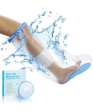 SUPERNIGHT Waterproof Leg Cast Cover - Adult Half Leg Bandage Protector for Leg and Foot Wounds | Anti-Slip Design | Watertight Cast Cover - Buy Online on GoSupps.com