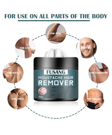 Quick & Painless Intimate Hair Removal Cream for Men - Flawless Depilatory for Unwanted Body Hair - Buy Online on GoSupps.com