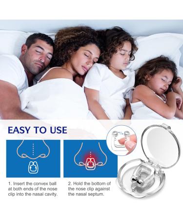 Silicone Magnetic Anti Snoring Nose Clip 6PCS - Reusable Snoring Device for Quieter and Restful Sleep - Buy Online on GoSupps.com
