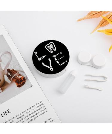 Dental Hygienist Contact Lens Travel Kit - Portable Cute Contact Box with Mirror for Daily Use - Shop Internationally - Buy Online on GoSupps.com