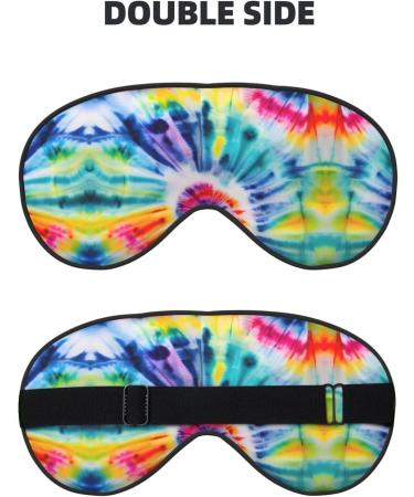 Beautiful World Rainbow Tribe Print Unisex Sleep Mask | Double-Sided Eye Mask for Sound Sleep & Skin Care | International Shipping Available - Buy Online on GoSupps.com