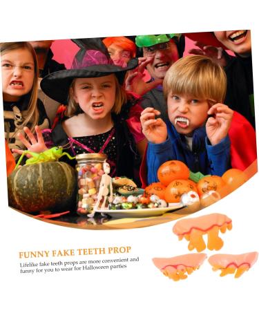 Hapinary 10pc Combie Teeth - Fun Masquerade & Halloween Costume Vampire Teeth Creepy & Funny Horror Props - Buy Online on GoSupps.com