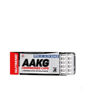 Nutrend AAKG 7500 COMPRESSED CAPS L-Arginine Amino Acid Nitrogen Balance 120 Caps