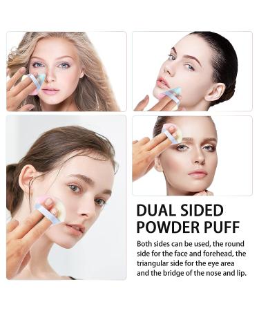 Molain Velvet Triangle Powder Puff Set - 2 Pack Makeup Sponges for Foundation & Body Powder - 6 Colorful Options - Buy Online on GoSupps.com