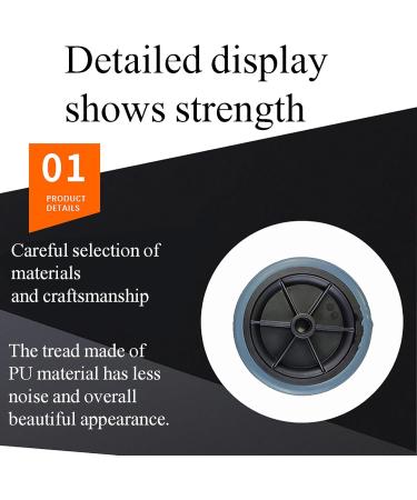 A Pair Front Wheelchair Wheel Diameter: 20cm Double Ball Bearing Silent/Easy to Push+ Pressure Reduction/Shock Absorption for 8 Inch Wheelchair Front Wheel Accessories 8 Inch 8Inch - Buy Online on GoSupps.com