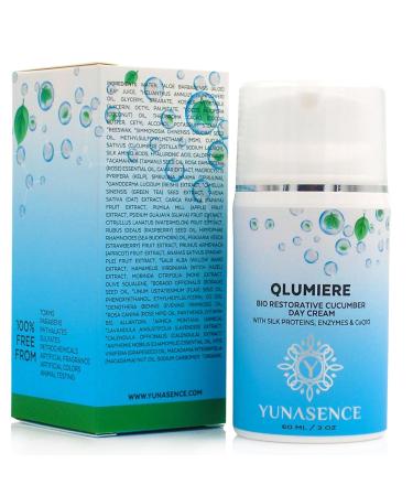 YUNASENCE QLUMIERE Bio-Restorative Cucumber Cream - Hydrating Amino Acids Hyaluronic Acid & Caviar for Soothing Skin Care - Buy Online on GoSupps.com