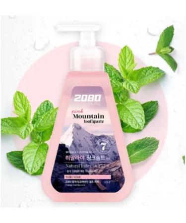 20th to 80th Himalayan Pink Salt Toothpaste Pump - 325g Pump Bottle Natural Mint Flavor - Gentle Oral Hygiene with Natural Ingredients - Korean Cosmetic - Buy Online on GoSupps.com