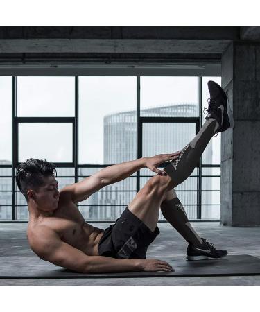 Double Couple Compression Stockings - 4 Pairs (20-30 mmHg) for Men & Women | Black Blue White Red | L-XL - International Shipping Available - Buy Online on GoSupps.com