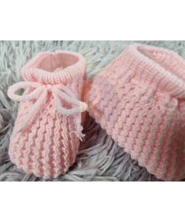 Royal Icon Baby Booties 0-3 Months - Warm & Safe Baby Slippers for Boys & Girls | Newborn Ri401 Pink Boots - Buy Online on GoSupps.com