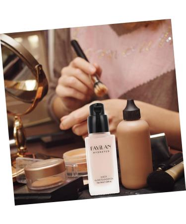 WOONEKY Liquid Foundation Makeup Supplies Nude Foundation Nude Makeup Foundation Glass Black - Buy Online on GoSupps.com