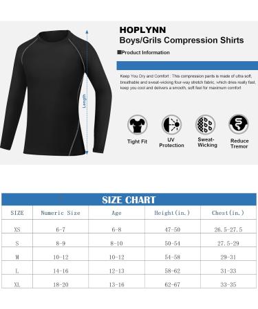 HOPLYNN Youth Boy's Compression Pants 4 Pack - Football Base Layer Leggings for Sports - Black, Blue, White - Large - Buy Online on GoSupps.com