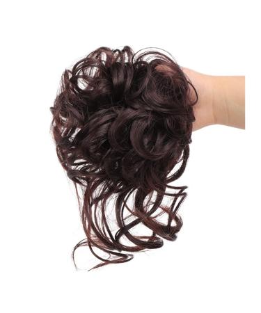 Messy Bun Hair Piece for Women Pieces Curly Chignon Donut Scrunchie for Women Messy Bun Hair Piece Synthetic Tousled Updo Hair Buns Extension Elastic Hair Band Hair Fake Hair Accessories for Women 33