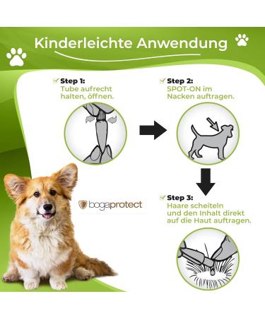 BogaProtect Spot On for Dogs - Natural Flea & Tick Protection (10-20 kg) | 12 Weeks Supply | UBO0352 - Buy Online on GoSupps.com