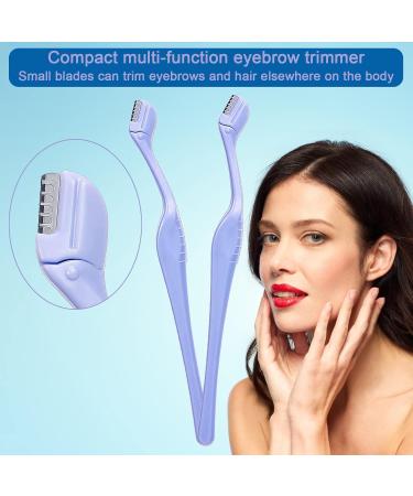 4PCS Blue Eyebrow & Facial Razor Set for Women - Multi Purpose Hair Trimmer & Shaper Tool - Buy Online on GoSupps.com