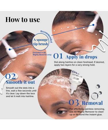 Kiss All Mighty Bond Lace Wig Adhesive & Remover With Cleanser Spray - Buy Online on GoSupps.com