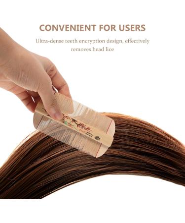Peigne en Bambou Naturel Dents Fines Ultra-Denses Peigne Antipelliculaire pour Chiens et Chats Outil de Toilettage pour liminer Poux et ufs Massage Doux du Cuir Chevelu - Buy Online on GoSupps.com