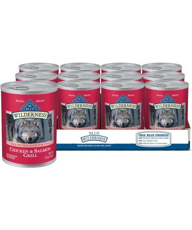 Blue Buffalo Wilderness High Protein Grain Free Natural Adult Dry Dog Food Salmon 10.8 Kg Bag & Wilderness High Protein Grain Free Natural Adult Wet Dog Food Salmon & Chicken Grill PET_FOOD + PET_FOOD 8140171 High Protein Grain Free - Buy Online on GoSupps.com