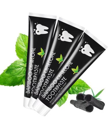 3 Pcs Bamboo Charcoal Toothpaste Coconut Shell Bamboo Charcoal Toothpaste Toothpaste for Teeth Remove Teeth Stains Fresh Breath 3 Pcs x 105g Toothpaste 09 - Buy Online on GoSupps.com