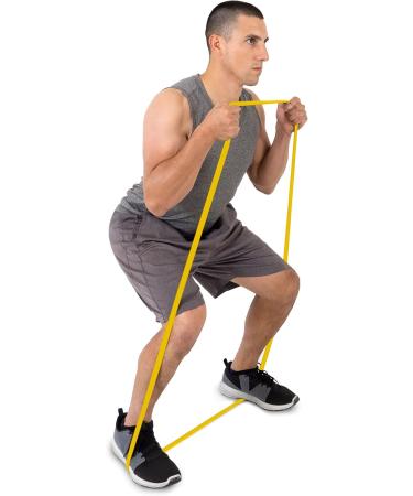 ProsourceFit Xfit Power Resistance Bands - Heavy Duty 41 for Cross-Training Pull-Ups and Full Body Workouts | 10-35lbs Yellow - Buy Online on GoSupps.com