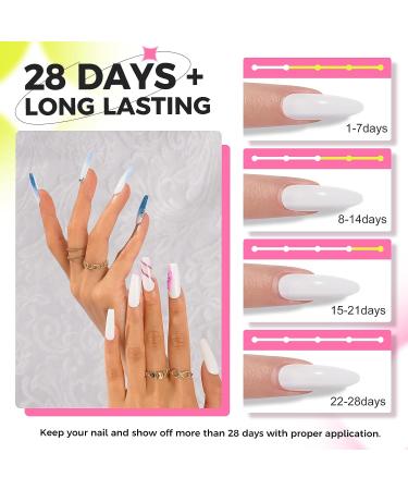 Gelfavor Opal White Poly Nail Gel - Poly Builder Extension for Nail Art Design, Beauty Gift for Women - Buy Online on GoSupps.com