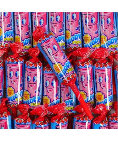 Chupa Chups Melody Pops Strawberry Flavour Lollipops 15g (48 lollipops) - Buy Online on GoSupps.com