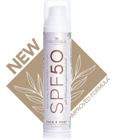 Cocosolis Sunscreen SPF 50 | Moisturizing Sun Cream for All Skin Types | UVA & UVB Protection | Coconut Oil & Cocoa Butter | 100ml - Buy Online on GoSupps.com
