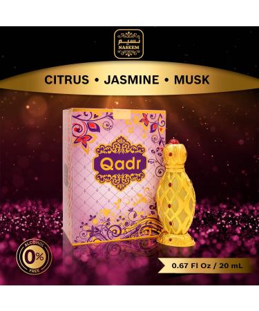 NASEEM Qadr Concentrated Perfume Oil Arabian Perfume for Women & Men - Alcohol Free & Long Lasting Fresh & Floral Perfume 0.67 Fl Oz - Buy Online on GoSupps.com