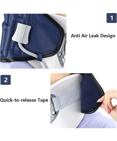 Flatible Home Neck Support - Adjustable Inflatable Traction Device for Neck Pain Relief & Spine Alignment - Buy Online on GoSupps.com