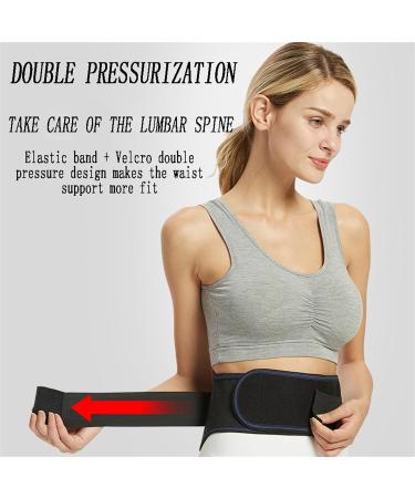 Thermally Self-Warming Magnetic Support Belt for Lower Back - Lumbar Strap & Posture Correction Corset for Seniors | Black Large - Ideal Gift for Comfort & Relief - Buy Online on GoSupps.com