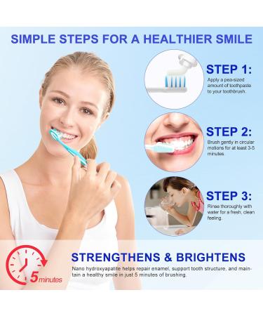 Hydroxyapatite Toothpaste 7.5% 2Pcs Nano Hydroxyapatite Toothpaste for Enamel Protection and Tooth Strengthening Gentle Mint Fresh Breath Daily Use for Oral Health - Buy Online on GoSupps.com