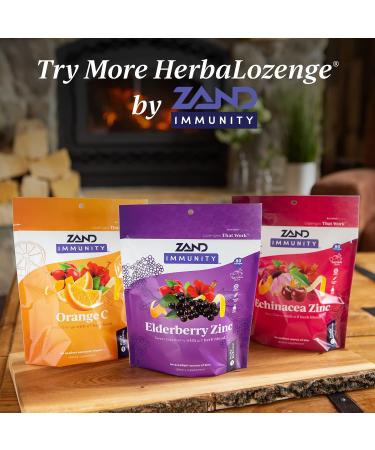 Zand HerbaLozenge Elderberry Zinc | Soothing Lozenges for Dry Throats | Natural Ingredients | 15 Count Bag | No Corn Syrup or Cane Sugar - Buy Online on GoSupps.com